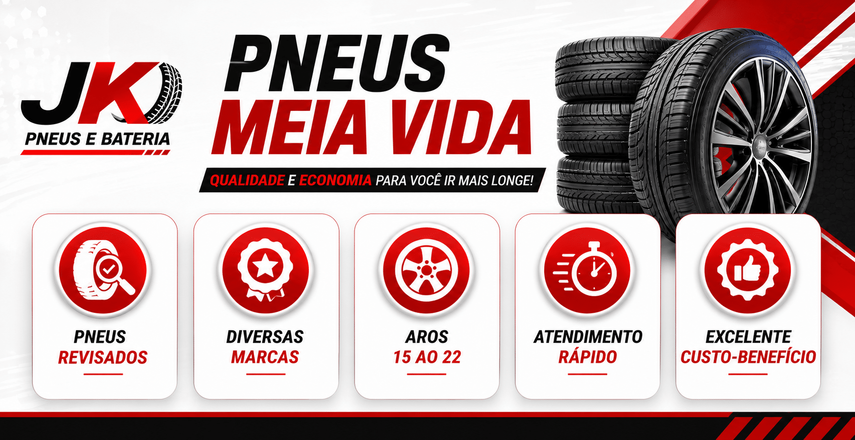 Loja JK Pneus e Bateria